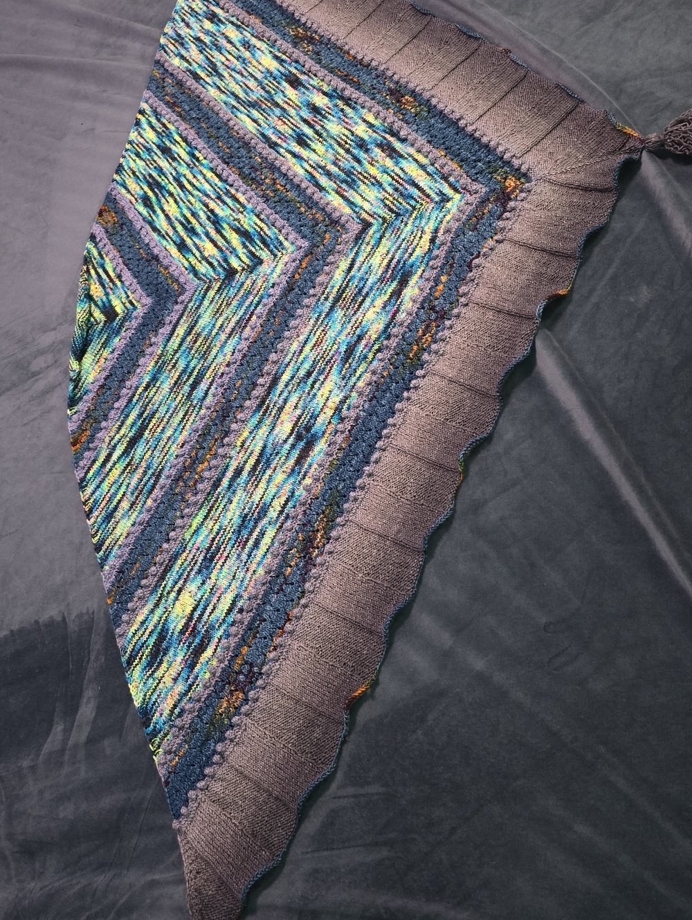 Lightweight Shawl Hand Knit One Of A Kind